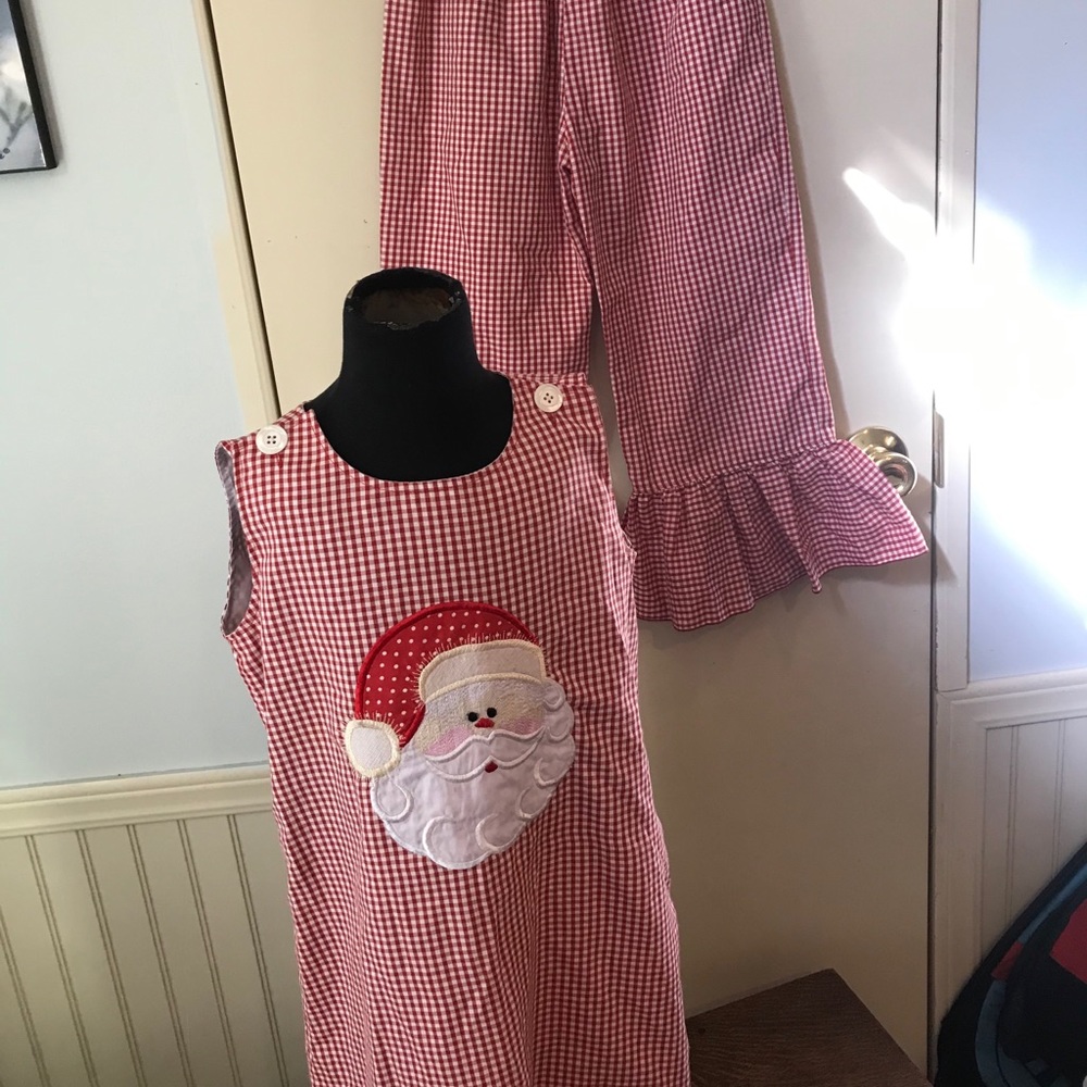 Christmas /Santa outfit for girl boutique  4/5